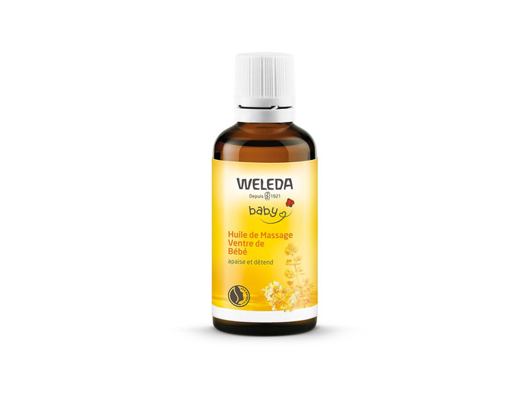 Weleda Baby Huile de Massage Ventre de Bébé - 50ml