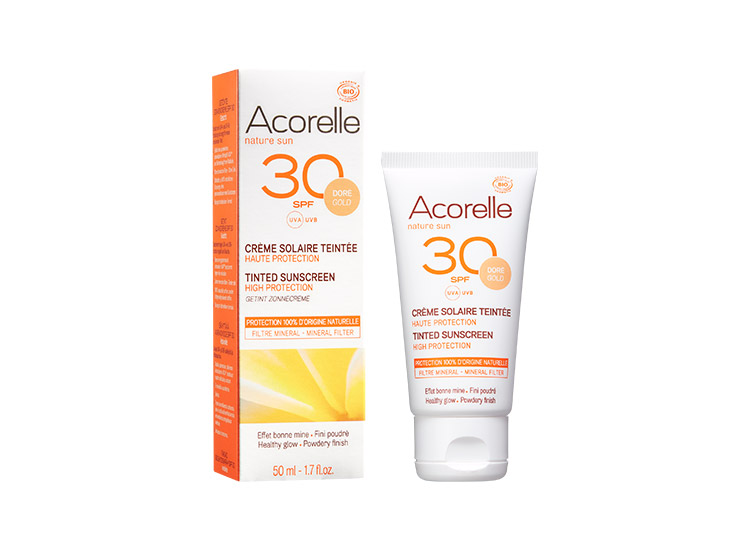 Acorelle Crème solaire Teinté SPF30 BIO - 50ml