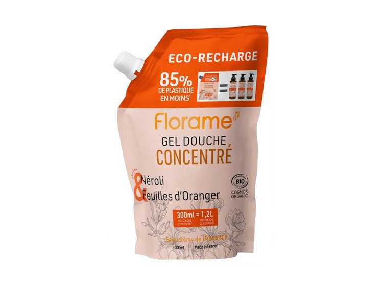 Florame Gel Douche concentré Néroli & Feuilles d'oranger BIO - 300ml