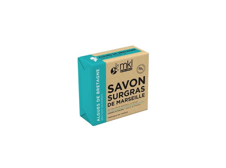 Savon Surgras de Marseille aux Algues de Bretagne - 100g