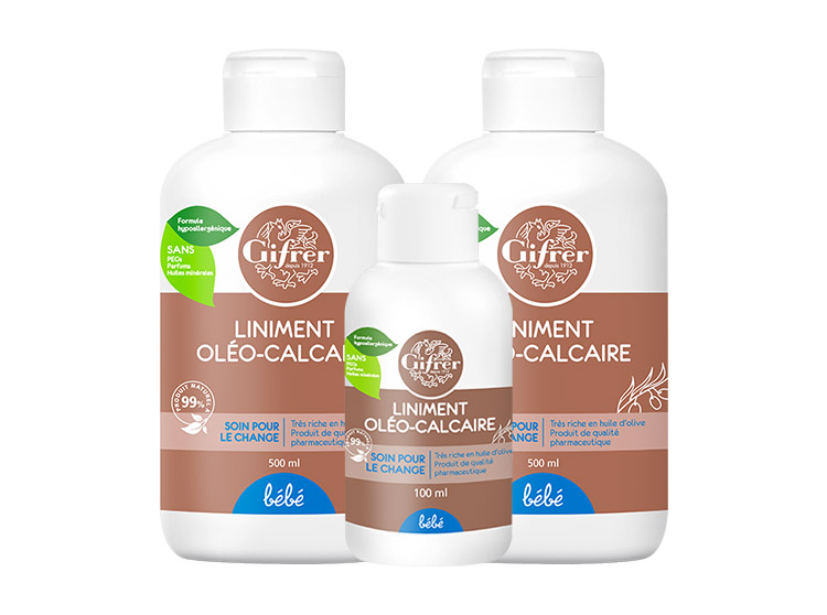 Gifrer Liniment oléo-calcaire - 2x500ml + 100ml OFFERT