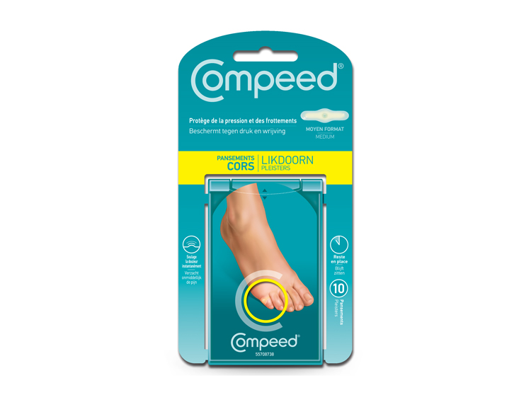 Compeed Pansements cors moyen format - 10 pansements