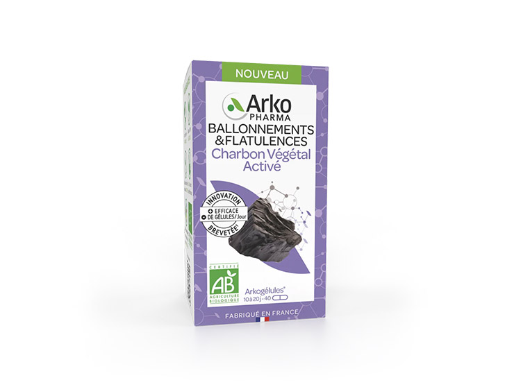 Arkopharma Arkogélules Charbon végétal activé BIO - 40 gélules