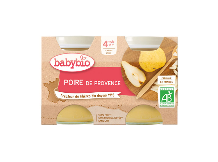 Babybio Petits pots Poire de provence BIO - 2x130g
