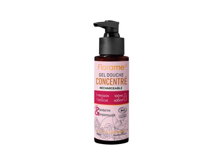 Florame Gel Douche Concentré Mandarine & Pamplemousse BIO - 100 ml