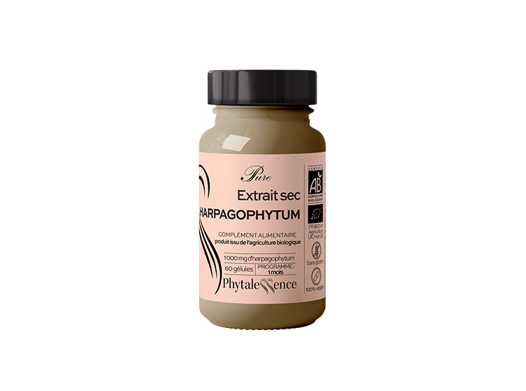 Phytalessence Pure Extrait sec d'Harpagophytum BIO - 60 gélules