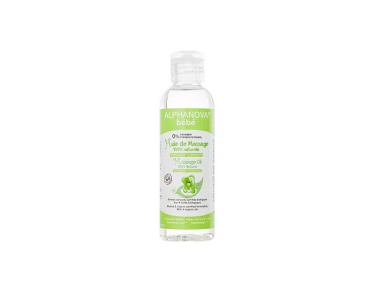 Alphanova bébé Huile de massage bébé BIO - 100ml
