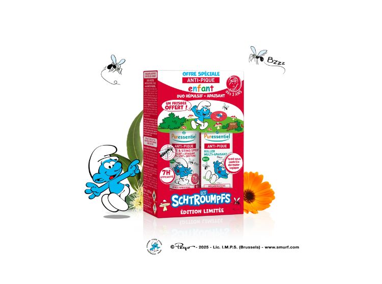 Kit Anti-Pique Enfant - Duo Spray Répulsif Apaisant + Roller Multi-Apaisant - 75+5ml