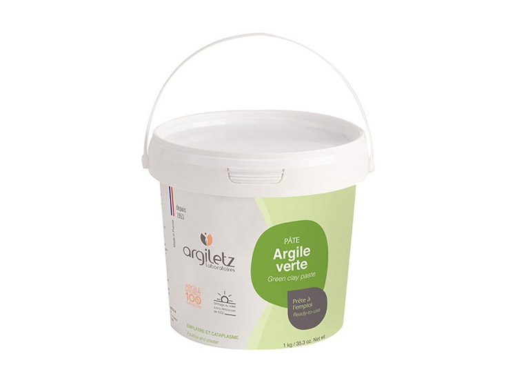Argiletz Pâte d'Argile Verte - 1 kg