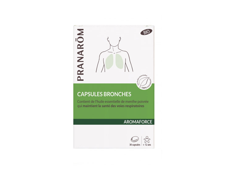 Pranarôm Aromaforce Capsules bronches BIO - 30 capsules
