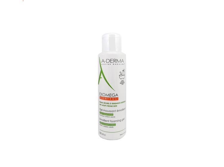 A-derma Exomega control Gel moussant émollient visage et corps - 500ml