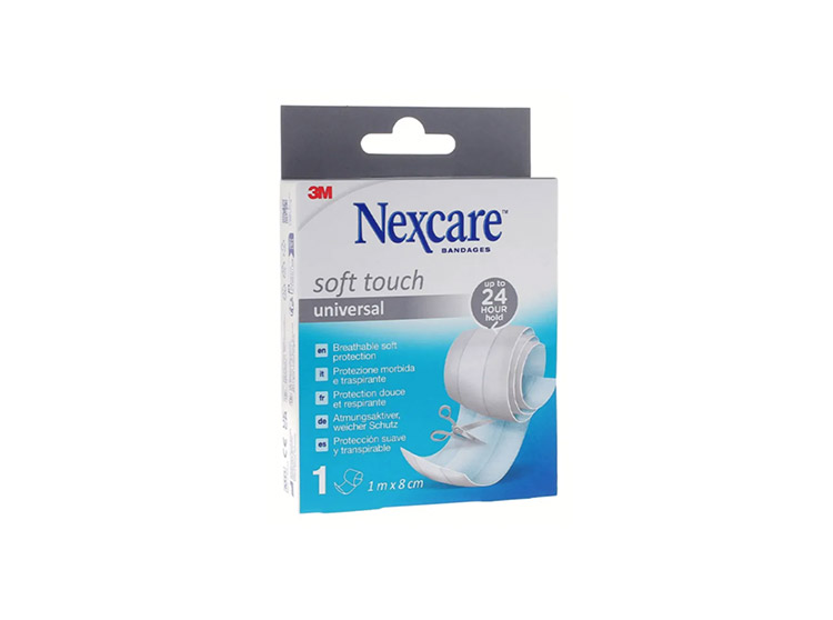 Nexcare Bande de Protection Textile Blanc - 1mx8cm