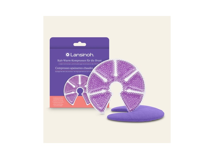 Lansinoh Compresses apaisantes chaudes/froides allaitement - 2 coussinets