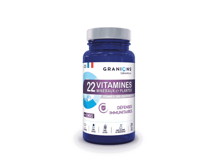 Granions 22 Vitamines Minéraux et Plantes - 90 comprimés