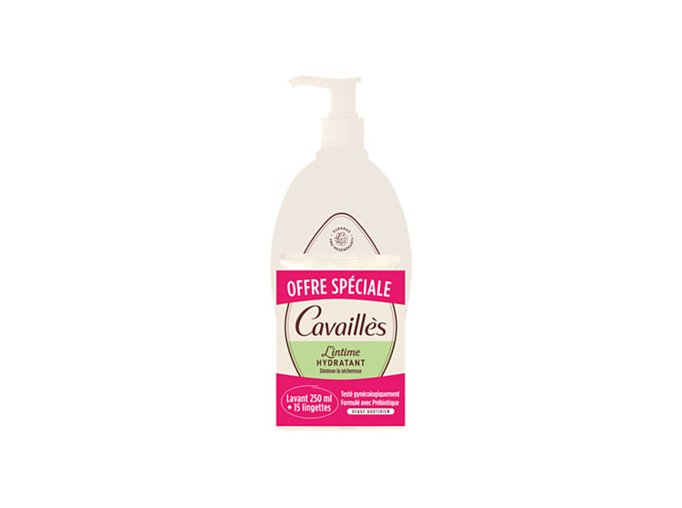 L'Hydratant Gel Lavant Intime + Lingettes OFFERTES - 250ml + 15 lingettes