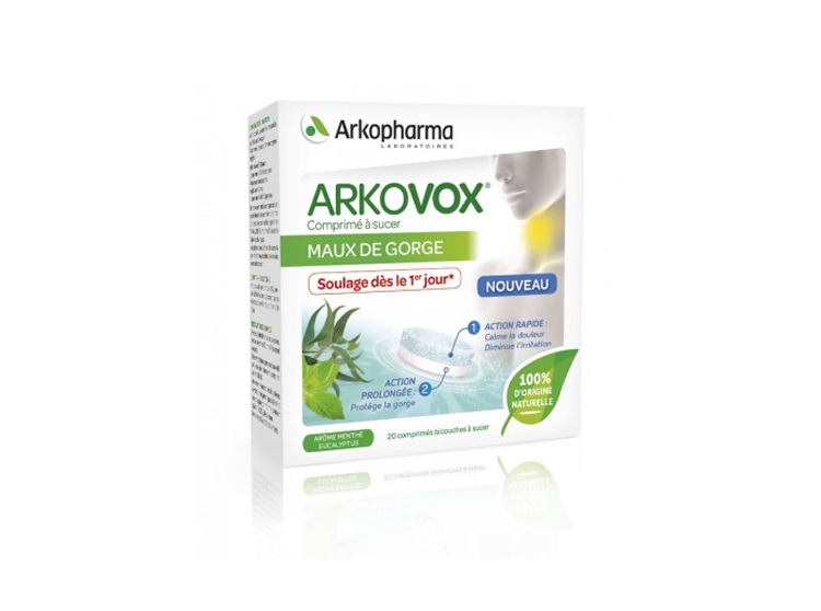 Arkopharma Arkovox Comprimé à sucer arôme menthe eucalyptus - 20 comprimés