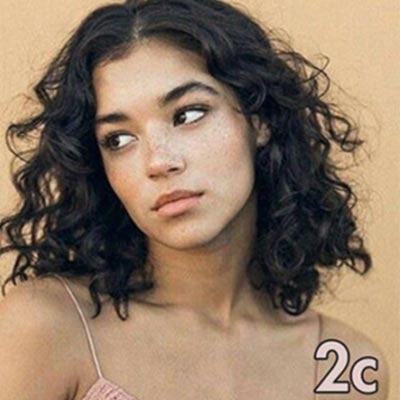 Type de cheveux 2c