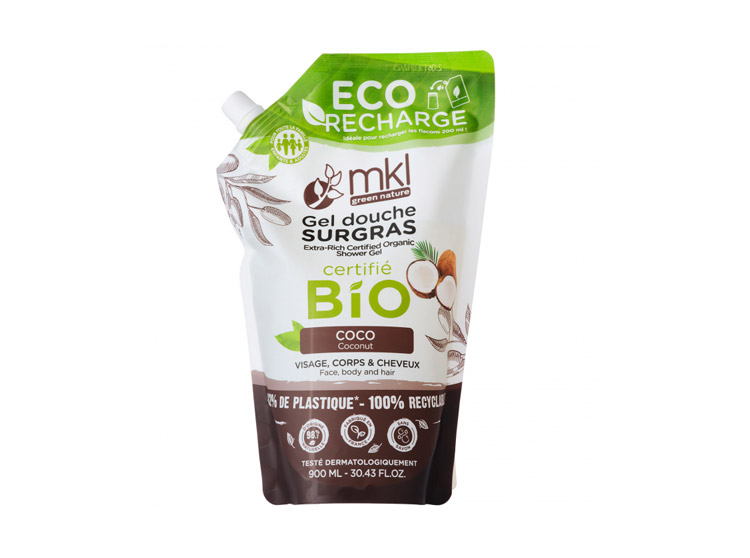 MKL Gel Douche Surgras Coco BIO Eco-Recharge - 900 ml