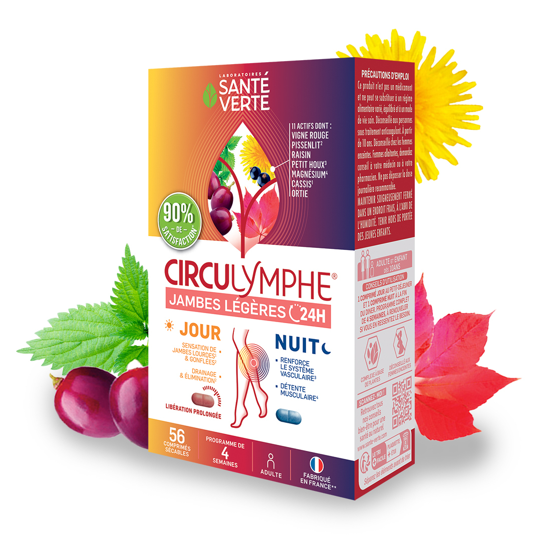 Circulymphe Jour Nuit Jambes Légères - 56 comprimés