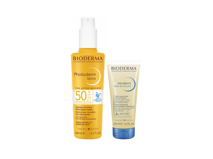 Photoderm spray SPF50+ - 200ml + Huile de douche Atoderm OFFERT