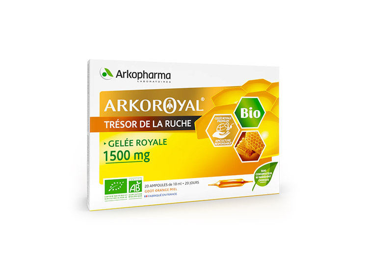 Arkopharma Arkoroyal Gelée Royale 1500mg BIO - 20 ampoules