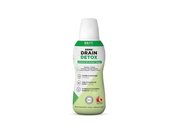 Eafit Drain' Détox Drink Saveur Pêche - 500ml
