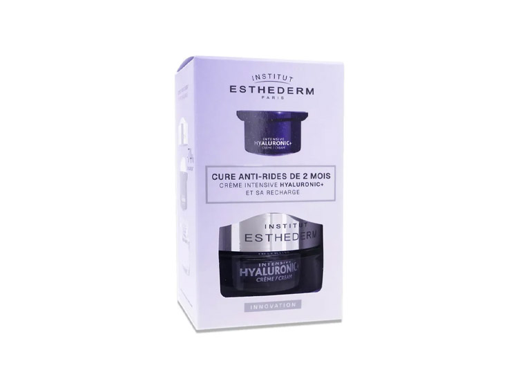 Coffret Intensive Hyaluronic+ - Crème Lissante Anti-Rides + Recharge - 50+50ml