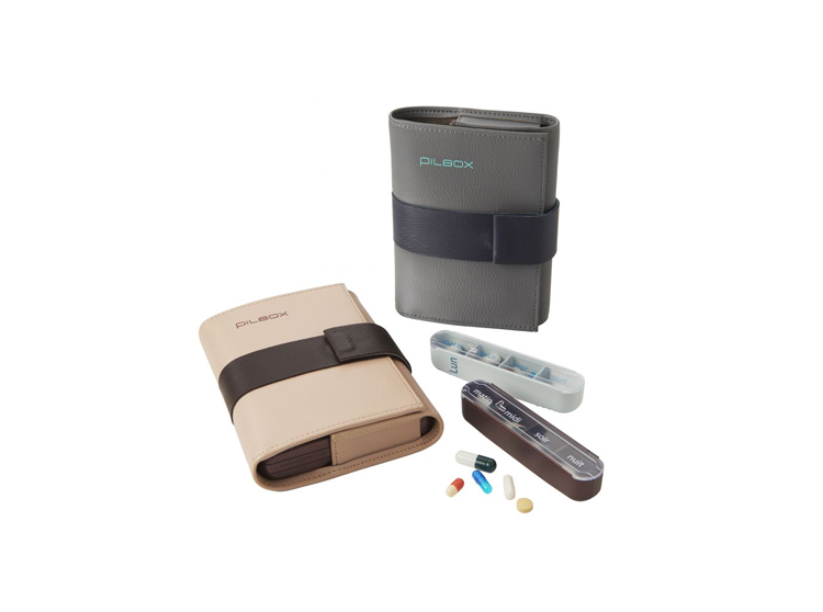 Pilbox Cardio Pilulier hebdomadaire Gris