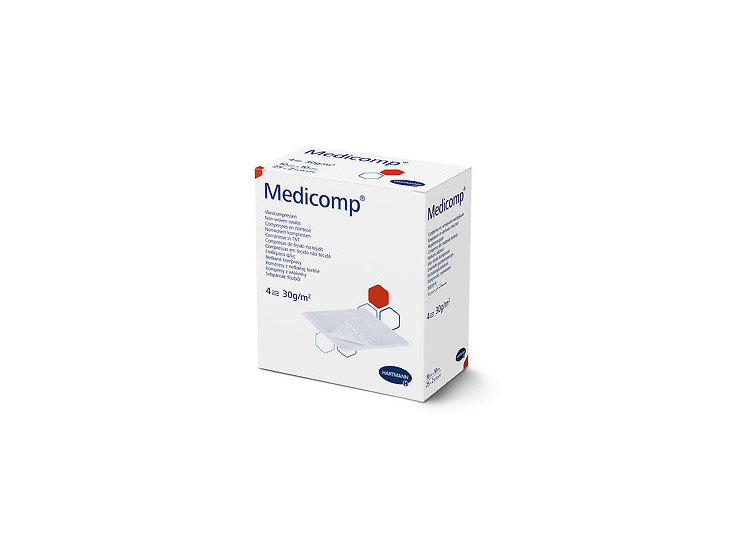 Medicomp compresse stérile non tissée 10X10cm - 50x2 compresses