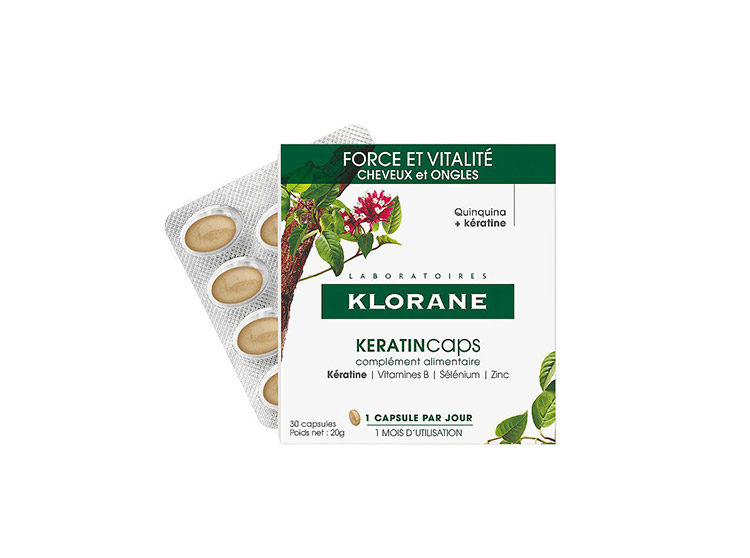 Klorane KeratinCaps Complément Alimentaire - 30 capsules