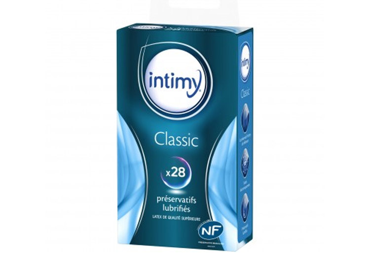 Intimy Préservatifs lubrifiés Classic - 28 Préservatifs