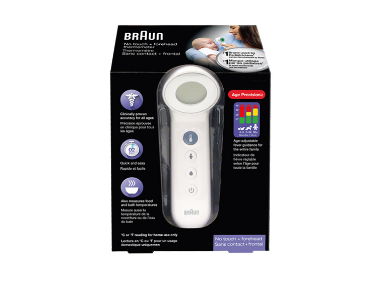 Braun Thermomètre sans contact + frontal Age precision