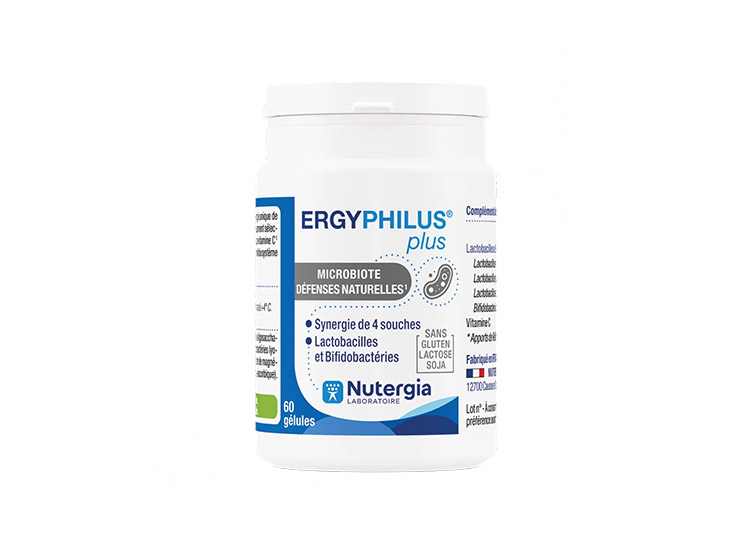 Nutergia Ergyphilus Plus Microbiote Défenses Naturelles - 60 gélules