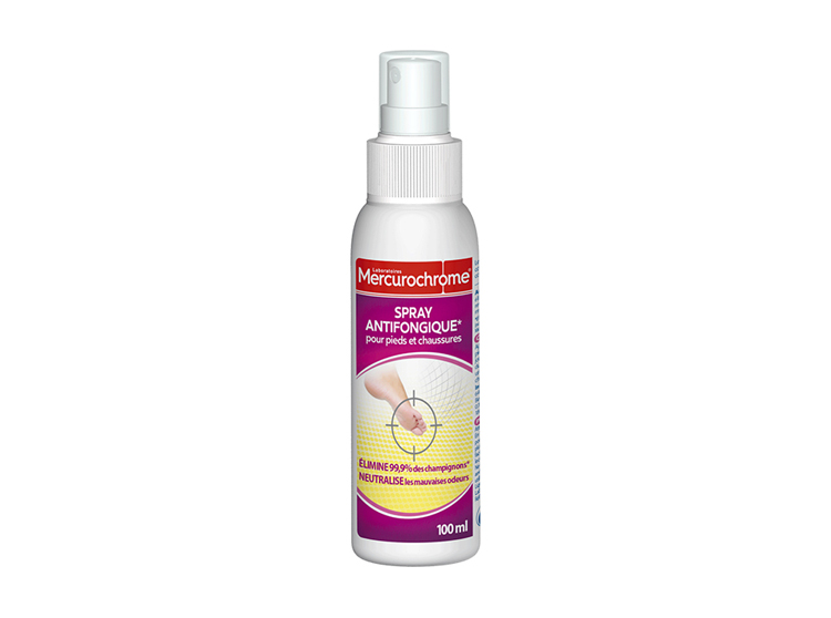 Mercurochrome spray antifongique pieds & chaussures - 100ml