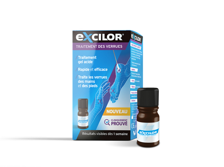 Excilor Traitement des verrues Gel acide - 4 ml