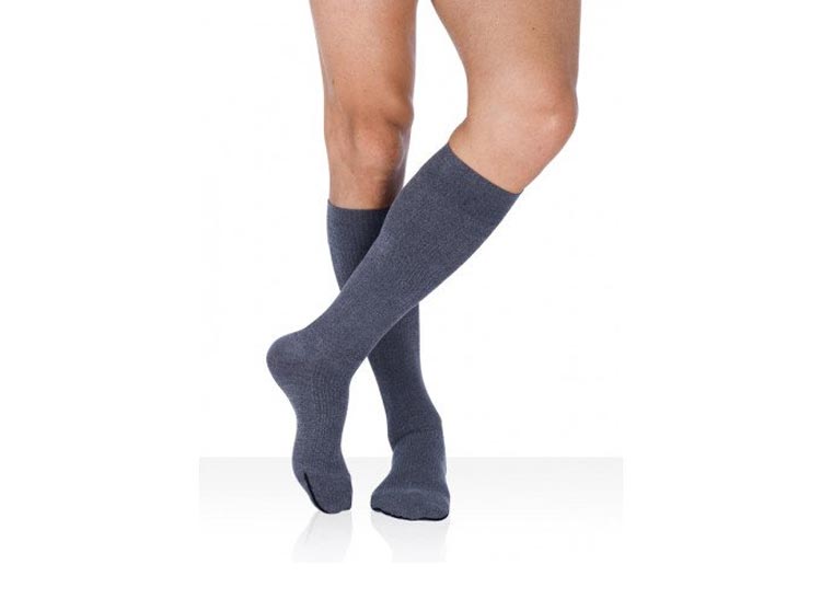 Legger 25 Classic Chaussettes de compression pieds fermés Classe 3 Gris anthracite - Taille 2 long