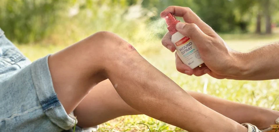 Spray pour nettoyer la plaie