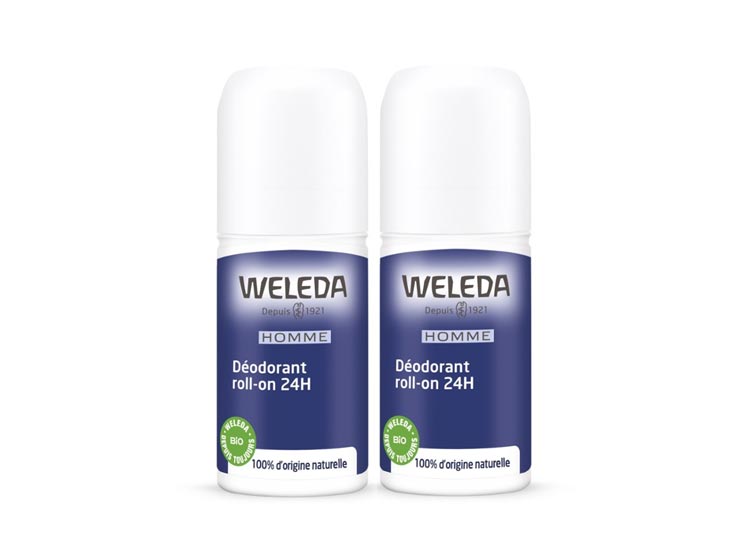 Weleda Homme Déodorant Roll-on 24H - 2x50ml