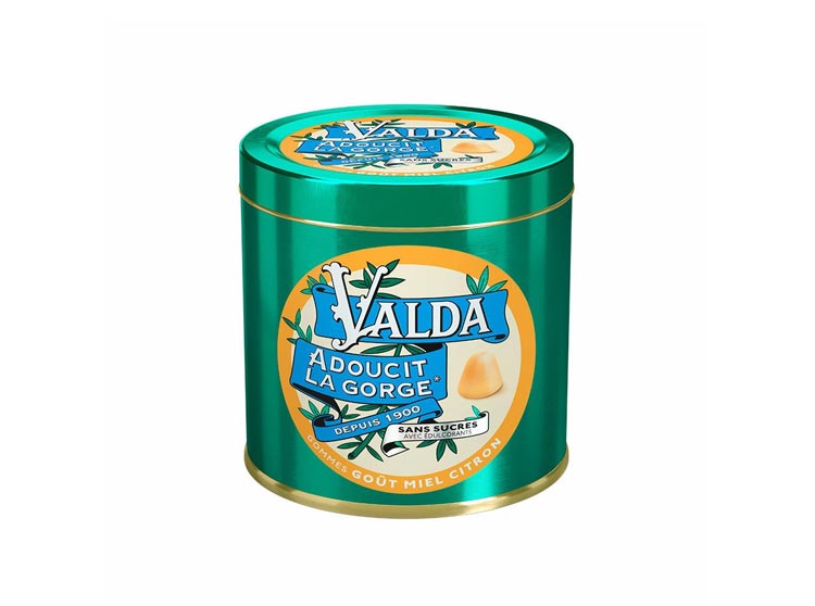 Valda Gommes goût miel citron sans sucre - 140 g