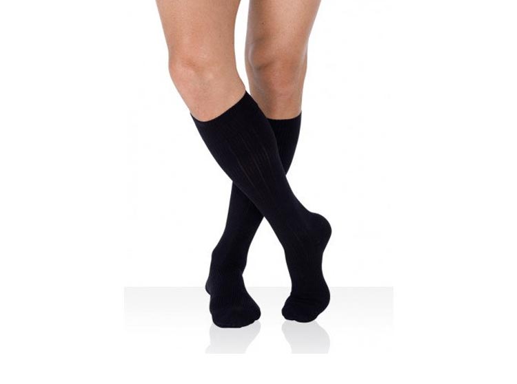 Legger Classic Chaussettes de compression pieds fermés Classe 2 Noir - Taille 2 long