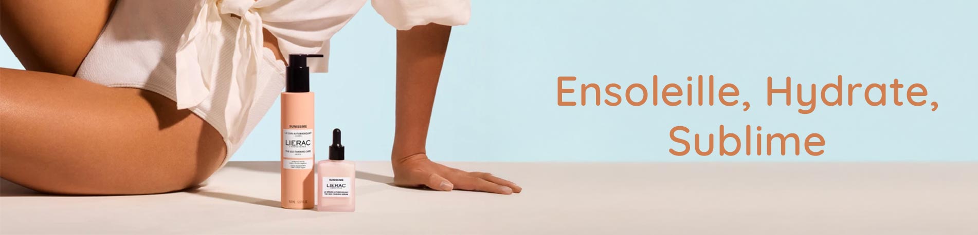Bannière Soin autobronzant corps lierac sunissime