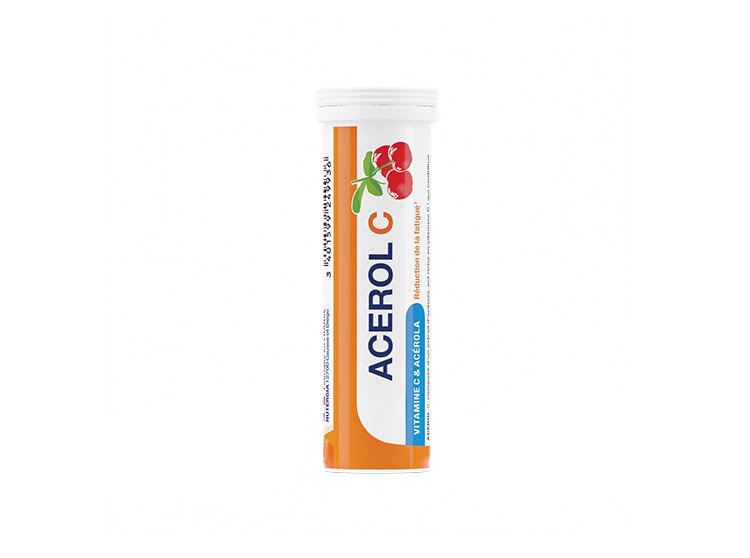 Acerol C Vitamine C & Acérola tube - 15 comprimés à croquer