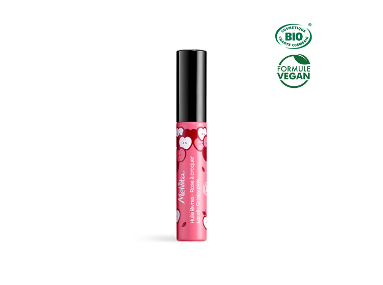 Melvita Huile lèvres rose à craquer BIO - 7ml