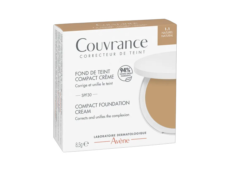 Couvrance Fond de Teint Compact Crème 1.1 Naturel