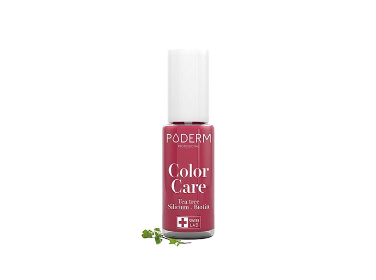 Poderm Color Care Vernis à ongles Teinte Framboise - 8ml