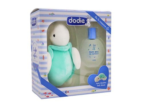 Dodie coffret naissance eau senteur + doudou tortue