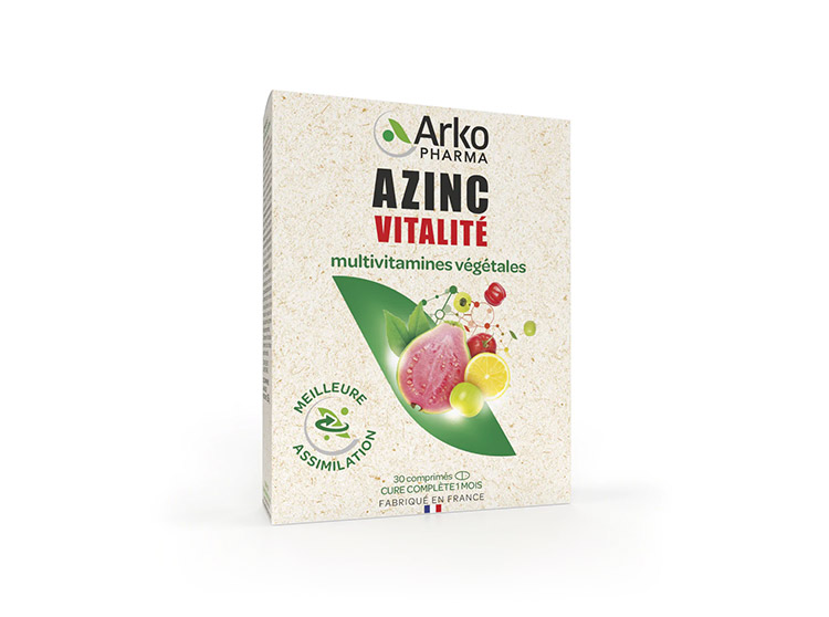 Arkopharma Azinc Vitalité Multivitamines végétales - 30 comprimés