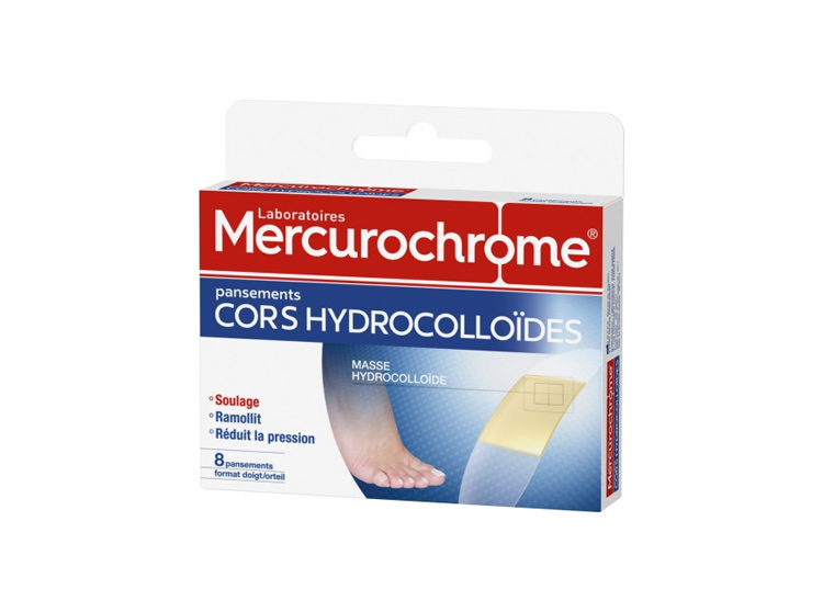 Mercurochrome Pansements cors hydrocolloïdes - 8 pansements