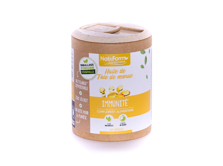 Ecoresponsable Huile de foie de morue - 60 capsules