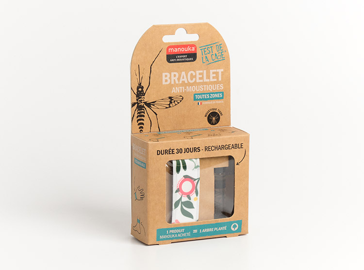 Manouka Bracelet anti-moustiques Pivoine